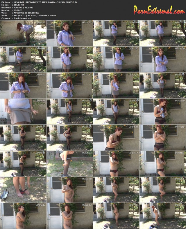 NEIGHBOR LADY FORCED TO STRIP NAKED - CHRISSY DANIELS