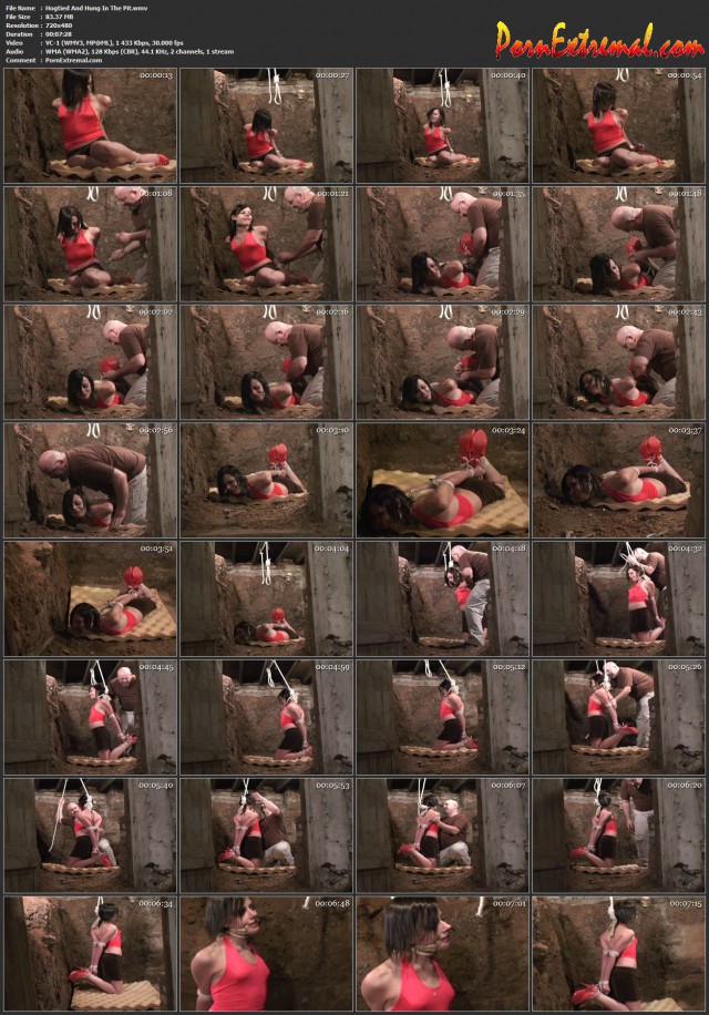 Hogtied And Hung In The Pit